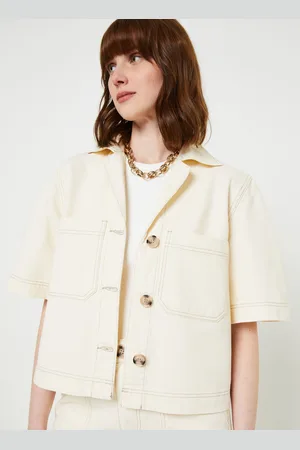 VILA VIMEADOW 2/4 DENIM SHIRT/ROU by