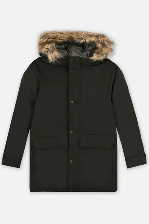 JACK & JONES Jjchamp Parka Jacket Detach Faux Fur Jnr by