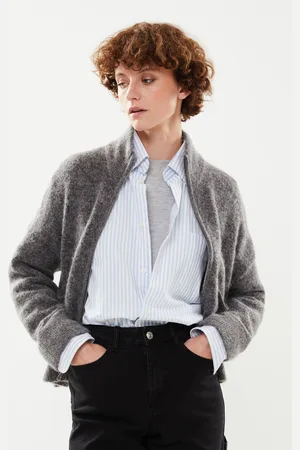 SELECTED Slfsia Ras Ls Knit Zipper Cardigan Noos by
