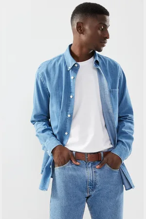 SELECTED Slhregrick-Denim-New Shirt Ls Noos by