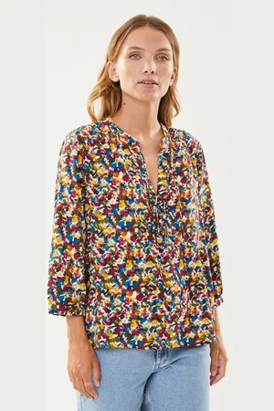 VILA Vizugana Spotti 3/4 Sleeve Top/C25 by