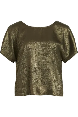 VILA Vimetalla Deep Back S/S Top/C25 by