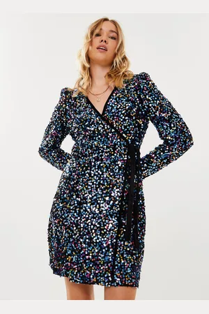 Y.A.S Yaskillo Sequin Ls Wrap Dress - Show by