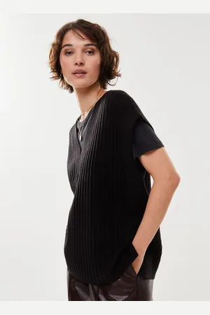 VILA Vimalje V-Neck S/L Oversize Knit Vest by