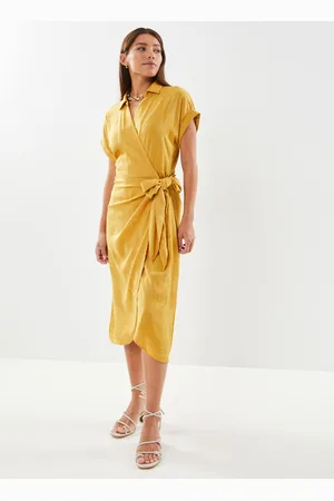 VILA Vimiel Geo Wrap S/S Midi Dress/C25 by