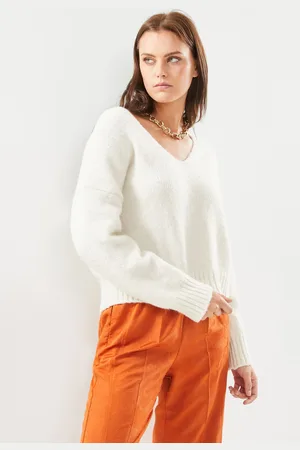 Pieces® PCNANCY LS REVERSIBLE VNECK KNIT NOOS CP by