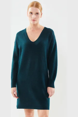 Pieces® PCJULIANA LS V-NECK KNIT DRESS NOOS BC by
