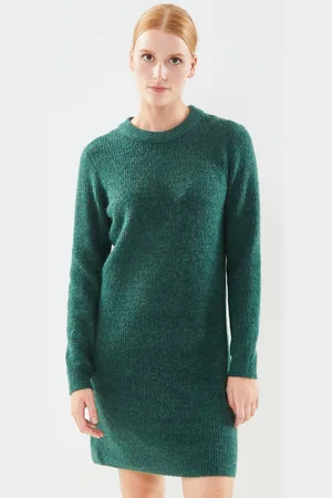 Pieces® PCELLEN LS O-NECK KNIT DRESS NOOS BC by