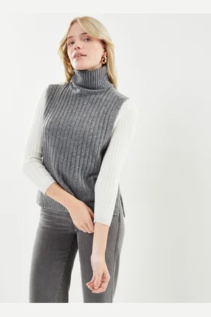 VILA Vijaney S/L Roll Neck Vest/Lc by