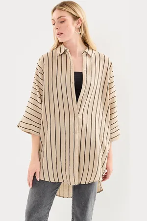 Ichi Iafoxa Striped Beach Sh by