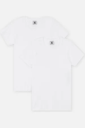 Petit Bateau Lot de 2 Tee-Shirts Manches Courtes Fille by
