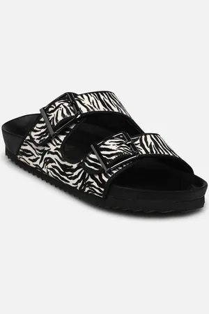 Colors of California Two buckles sandal pony hair by