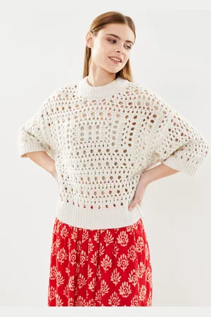 Pieces® Pcmasha 3/4 O-Neck Knit Bc by