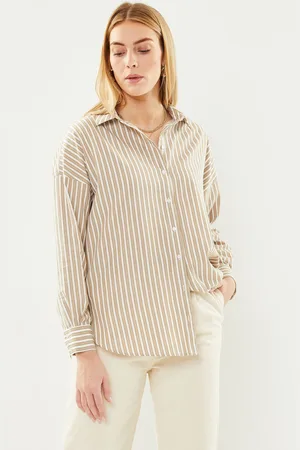SELECTED Slfemma-Sanni Ls Striped Shirt Noos by