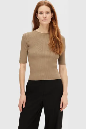 SELECTED Slfmala 2/4 Knit O-Neck Noos by