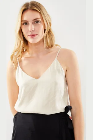 SELECTED Slfconstanza Cupro Strap Top B by