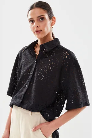 SELECTED Slfkarola 2/4 Oversize Lace Shirt B by
