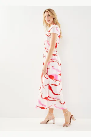 SELECTED Slfmarine Ss Aop Ankle Dress B by