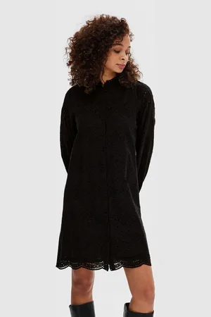 SELECTED Slftatiana Ls Short Embr Dress Noos by