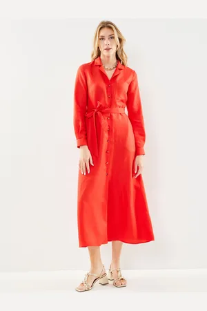 SELECTED Slflyra Ls Ankle Linen Shirt Dress B by