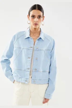 SELECTED Slfhazel Ls Light Ice Blue Denim Jacket by