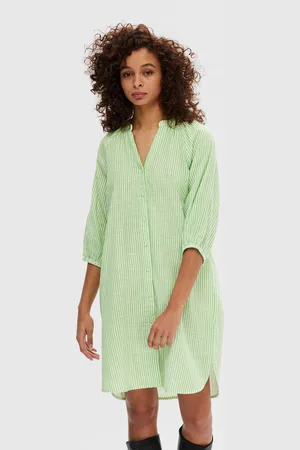 SELECTED Slfalberta 3/4 Stripe Short Dress Noos by