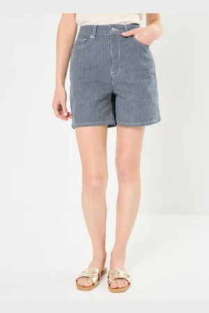 SELECTED Slfmyra Hw Stripe Denim Shorts by