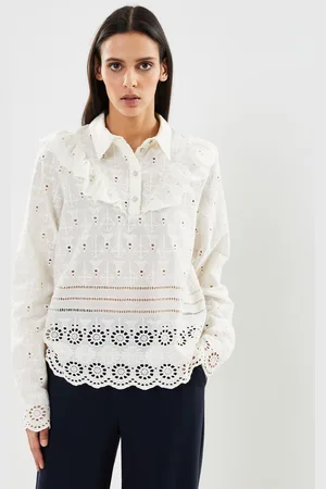 VILA Viadrienne Ls Halfplacket Shirt/Rou by