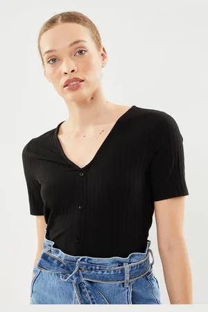 VILA Viribini Button S/S Top by