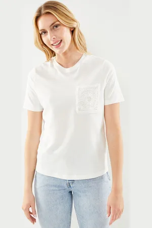VILA Visybil Crochet S/S T-Shirt by