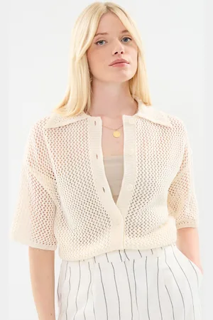 VILA Vizola Polo 2/4 Knit Cardigan by