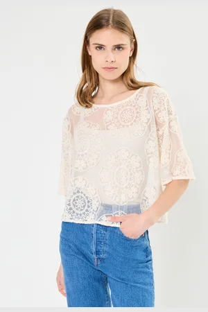 VILA Viodetti Boatneck Cropped 2/4 Top by