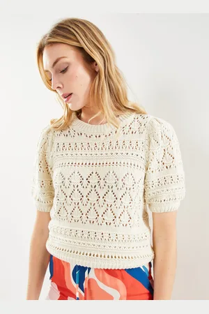 VILA Vimorena 2/4 O-Neck Knit/Rou by