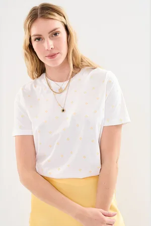 VILA Visybil Flow Emb S/S T-Shirt by