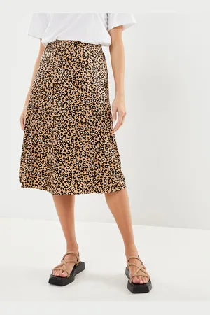 VERO MODA Vmhiba Hw Calf Skirt Wvn Lcs by