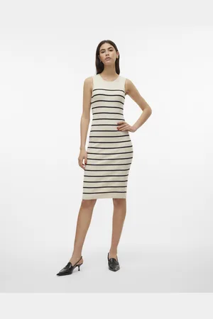 VERO MODA Vmgizelle Sl O-Neck Blk Dress Ga Noos by