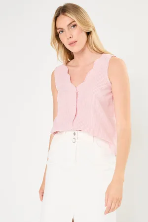 VERO MODA Vmjackie V-Neck S/L Top Wvn Lcs by