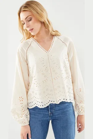 Y.A.S Yasluma Ls V-Neck Top S. Noos by
