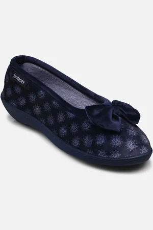 Isotoner Ballerines en velours ultra doux talon 3,8 cm semelle ergonomique W by