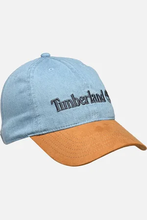 Timberland Denim Cap with Faux Suede Brim by