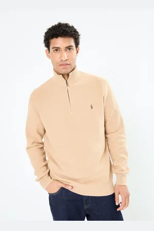 Ralph Lauren Pull demi-zippé en coton piqué 710932304 by