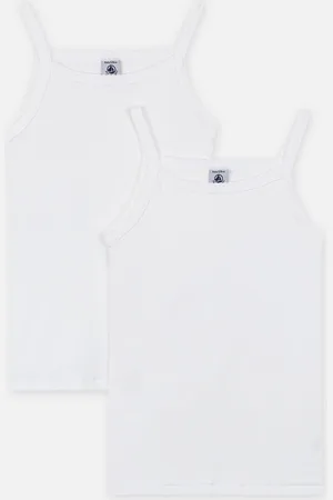Petit Bateau Lot de 2 chemises à bretelles by