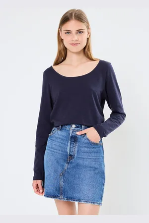 Petit Bateau Tee Shirt ML Droit Col Danseuse by