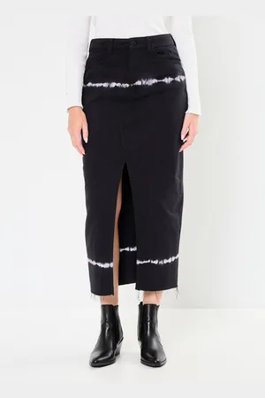Noisy May NMKATH NW TIE DIE LONG SKIRT VI490BL by