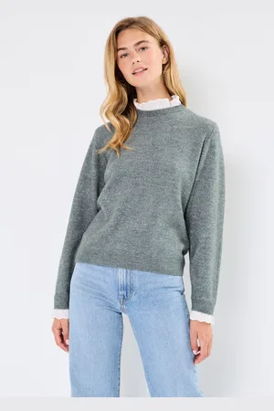 VERO MODA VMFIA LS O-NECK LACE PULLOVER GA by