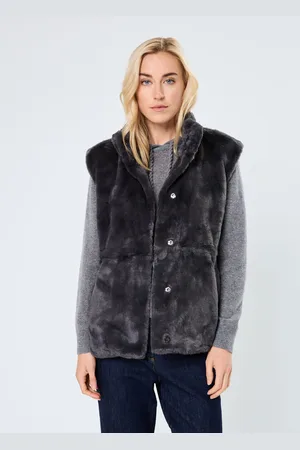 VERO MODA VMSONJAPOPPY FAUX FUR WAISTCOAT GA BOO by