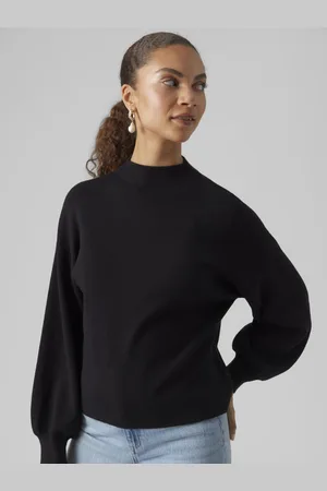 VERO MODA VMNANCY LS FUNNELNK PULLOVER GA by
