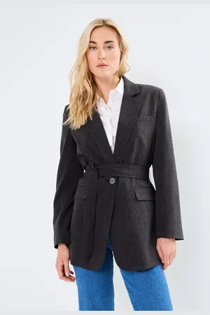 B YOUNG BYDANTA BELT BLAZER - by