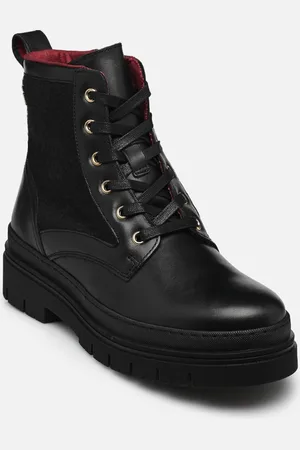 Tommy Hilfiger NAUTICAL MELTON LEATHER LACE-UP by