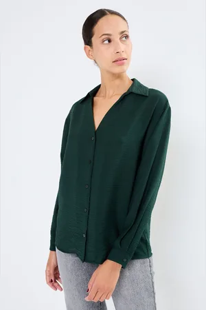 VILA VIDOMIRA V-NECK L/S SHIRT - NOOS by
